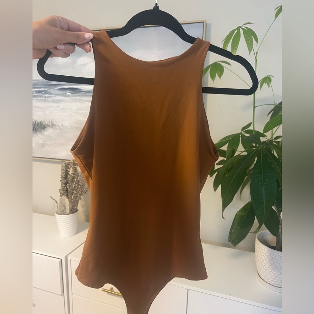 Body suit- fall burnt orange